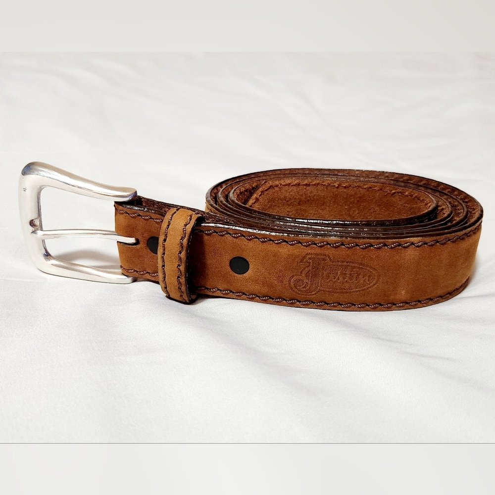 Justin Top Grain Leather Brown Belt Size